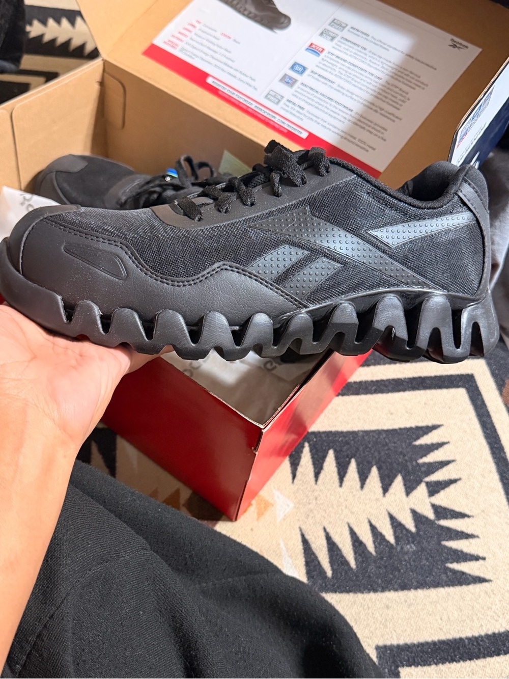 NIB Reebok work Zig Pulse RB319 women’s 10.5 composite toe black. New in box.